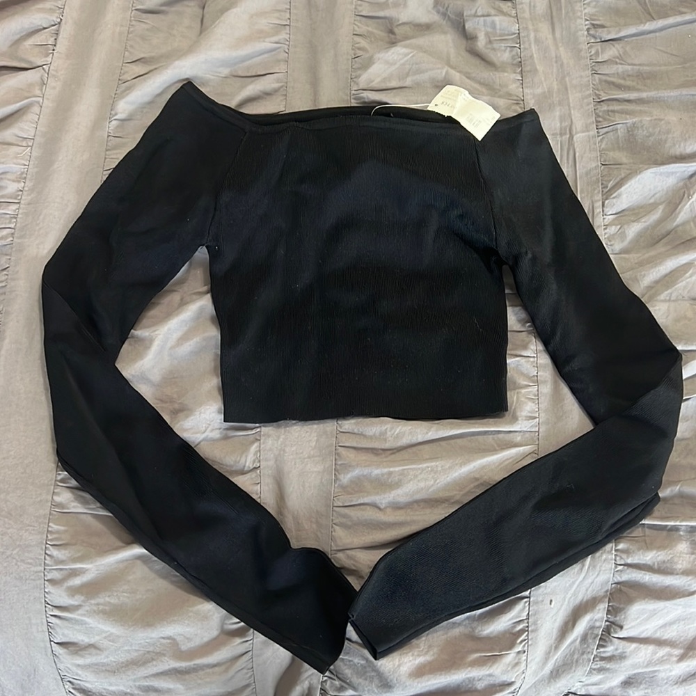 Black Off the Shoulder Top